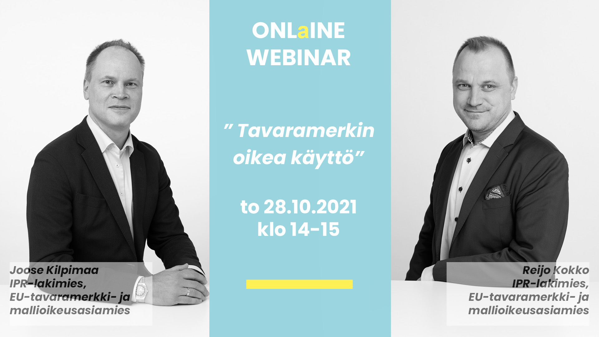 Webinaari 28.10. Klo 14-15: Tavaramerkin Oikea Käyttö | Laine IP Oy